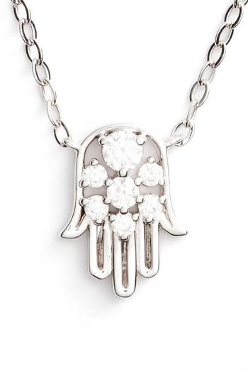 Women's Nadri Reminisce Cubic Zirconia Hamsa Pendant Necklace
