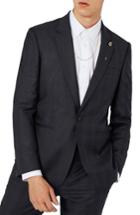 Men's Charlie Casely-hayford X Topman Skinny Fit Check Suit Jacket - Blue