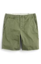 Men's J.crew Distressed Officer's Shorts - Beige