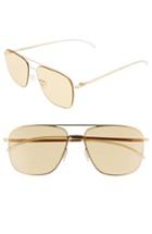 Men's Mykita Steen 56mm Aviator Sunglasses - Glossy Gold