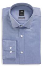 Men's Boss X Nordstrom Isaak Slim Fit Solid Dress Shirt .5 - Blue