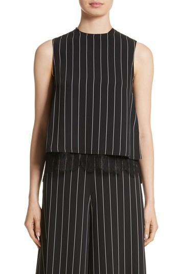 Women's Yigal Azrouel Linear Pleat Back Tank - Black