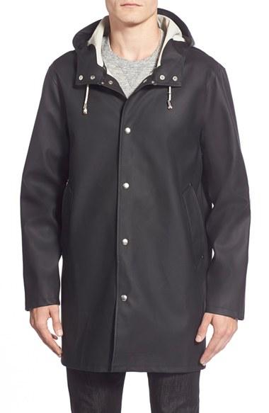 Men's Stutterheim Stockholm Waterproof Hooded Raincoat