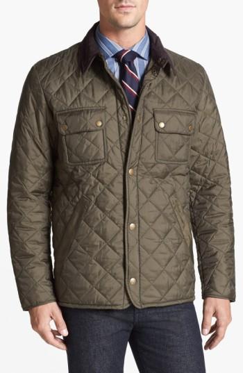 Men's Barbour 'tinford' Regular Fit Quilted Jacket, Size - Green