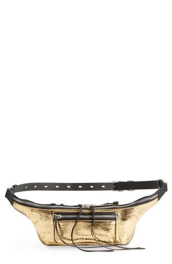 Rag & Bone Small Elliot Leather Fanny Pack - Metallic