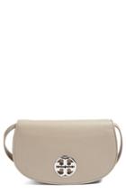 Tory Burch Jamie Convertible Leather Clutch - Grey