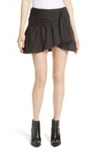 Women's Mes Demoiselles Sylvia Faux Wrap Mini Skirt Us / 34 Fr - Black