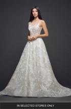 Women's Lazaro Embroidered Tulle Gown, Size In Store Only - Ivory