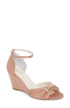 Women's Something Bleu Queenie Ankle Strap Wedge Sandal M - Pink