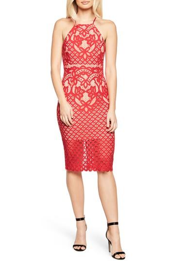 Women's Bardot Mila Lace Dress - Red