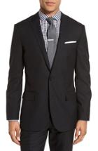 Men's J.crew Ludlow Trim Fit Solid Wool Sport Coat S - Black