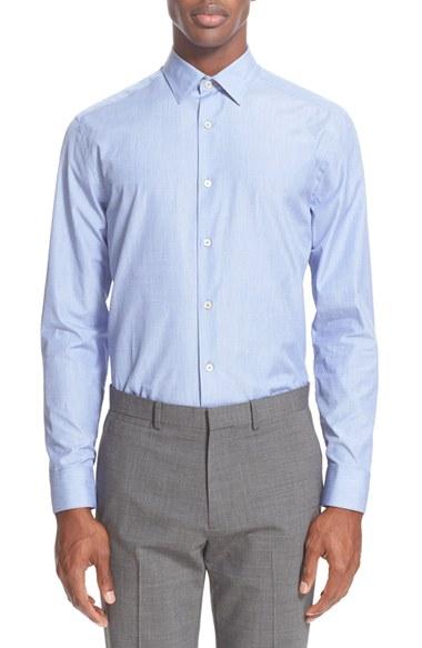 Men's Paul Smith London Trim Fit Texture Weave Dress Shirt
