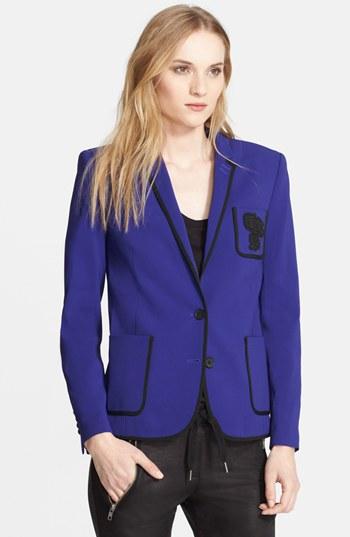 Women's The Kooples 'kate' Crepe Blazer