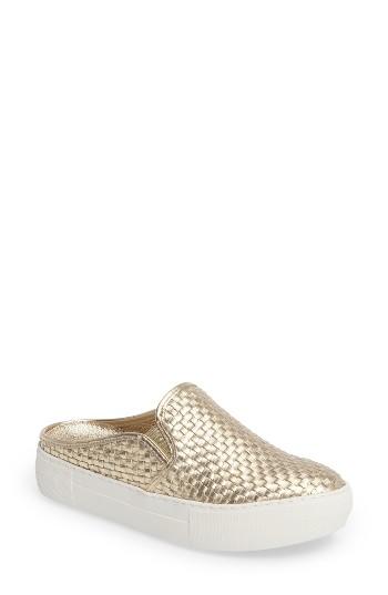 Women's Jslides Aubrey Woven Platform Mule M - Metallic