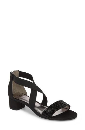 Women's Adrianna Papell Teagen Block Heel Sandal .5 M - Black