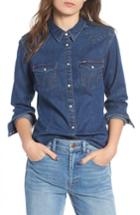 Women's Wrangler Slim Western Shirt - Blue