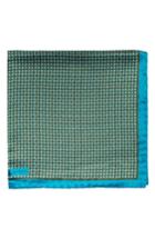 Men's Robert Talbott Dot Silk Pocket Square, Size - Green