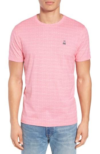 Men's Psycho Bunny Shadow Bunny Print (l) - Pink
