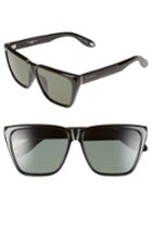 Women's Givenchy 58mm Flat Top Sunglasses - Black/ Grey Green