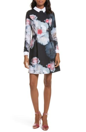 Women's Ted Baker London Kaleesa Chelsea Flower Collar Dress - Black