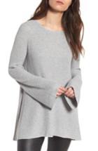 Women's Trouve Flare Sleeve Open Back Sweater, Size - Grey