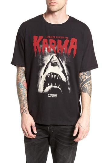 Men's Elevenparis Karma Shark T-shirt - Black