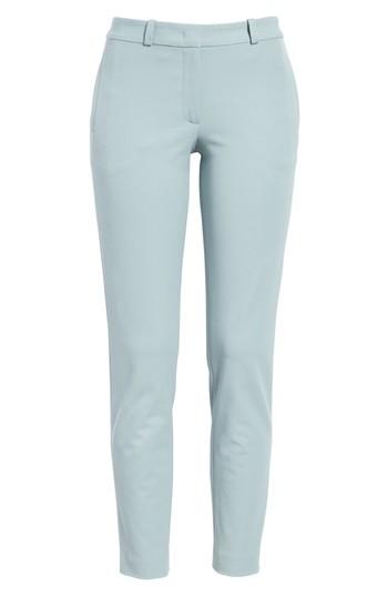 Women's Joseph New Eliston Gabardine Straight Leg Pants Us / 44 Fr - Blue