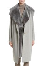 Women's Lafayette 148 New York Jolina Wool Coat, Size - Grey