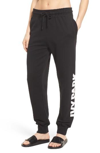 Women's Ivy Park Logo Jogger Pants - Black
