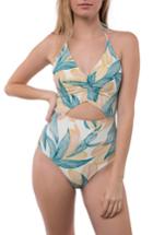 Women's O'neill Bethany Cut Out One-piece Swimsuit - Blue