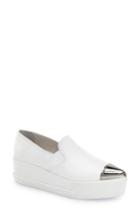 Women's Miu Miu Metal Cap Toe Platform Sneaker Us / 42eu - White