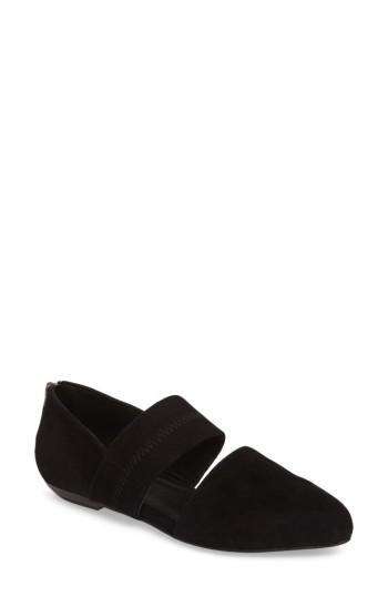Women's Eileen Fisher Hall Pointy Toe Flat .5 M - Black