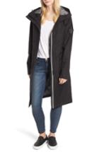 Women's Nobis Longline Hooded Raincoat - Black