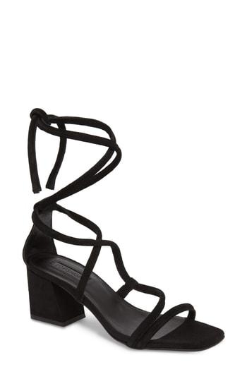 Women's Topshop Nashville Tubular Sandal .5us / 37eu W - Black