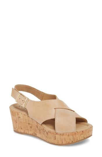 Women's Cordani Clearly Wedge Sandal .5us / 35eu - Beige