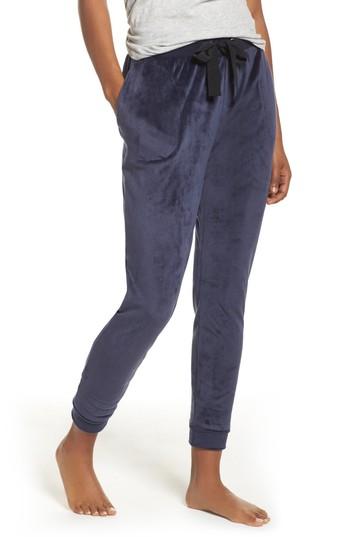 Women's Room Service Luxury Plush Lounge Jogger Pants - Blue