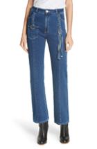 Women's See By Chloe Tassel Bootcut Jeans Us / 34 Fr - Blue