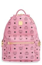 Mcm 'small Stark' Side Stud Backpack - Pink