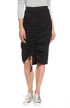 Women's Caslon Drawstring Cinched Pencil Skirt - Black