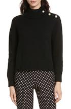 Women's Kate Spade New York Embellished Turtleneck Sweater - Black