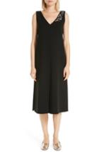Women's Charles Henry Faux Wrap Dress - Black