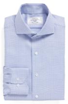 Men's Lorenzo Uomo Trim Fit Check Dress Shirt .5 - 32/33 - Blue