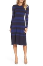 Women's Eliza J Stripe Midi Dress - Blue