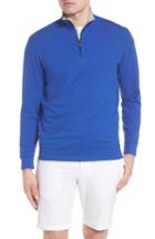 Men's Bobby Jones Pto Liquid Stretch Quarter Zip Pullover, Size - Blue