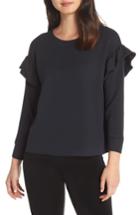 Women's Ugg Amara Ruffle Sleeve Sweatshirt - Black