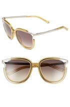 Women's Chloe 'jayme' 54mm Retro Sunglasses - Yellow