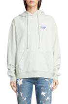 Women's Acne Studios Embroidered Logo Hoodie - Green