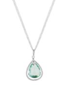 Women's Bony Levy Diamond & Green Beryl Pendant Necklace (trunk Show Exclusive)