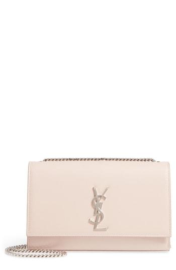 Saint Laurent Medium Kate Calfskin Leather Shoulder Bag - Pink