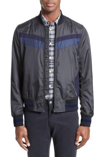 Men's Ps Paul Smith Colorblock Bomber Jacket - Black